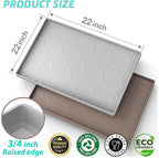 SIKADEER 22" x 22" Under Sink Mat Waterproof, Silicone Mat Kitchen Drawer Shelf and Cabinet Liner, Sink Protector for Kitchen Organizers and Storage, Boot Tray Pet Food Mats