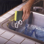 Jokari Suction Cup Kitchen Sponge Caddy 4 Pack. Stick to Any Type of Stainless Steel or Ceramic Sink to Keep Scrubbers Elevated and Counters Clutter Free. Dries Sponges Quickly
