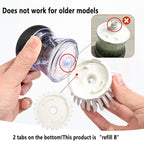 4 Pack Brush Refills for OXO Dish Brush Refill B, Brush Head Replacement OXO Dish Brush Replacement Head（White Round）