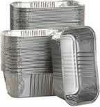 50 Pack 1Lb Mini Loaf Pans, 6” x 3.5” x 2” Foil Disposable Loaf Pans, Aluminum Foil Bread Pans for Baking Homemade Cakes & Breads Holiday Treats Food Storage