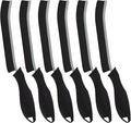 FOOGWEE Hard Bristle Crevice Cleaning Brush - Home Cleaning Tools, Multi-Purpose Crevice Supplies for Kitchen, Bathroom, Toilet, Window, Vehicle, Faucets, Grout, Home (6, Black)
