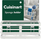 Cuisinart Sponge Holder for Kitchen Sink—Metal Sink Caddy with Triple Suction Cups, Kitchen Sink Organizer, Organization and Storage for Sponges, Brushes, Soap & Cleaning Accessories