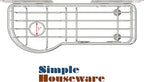 Simple Houseware Kitchen Sponge Holder with Adhesive Hooks