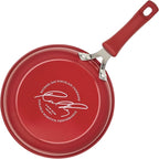 Rachael Ray Cook + Create Nonstick Frying Pan/Skillet, 8.5 Inch, Red