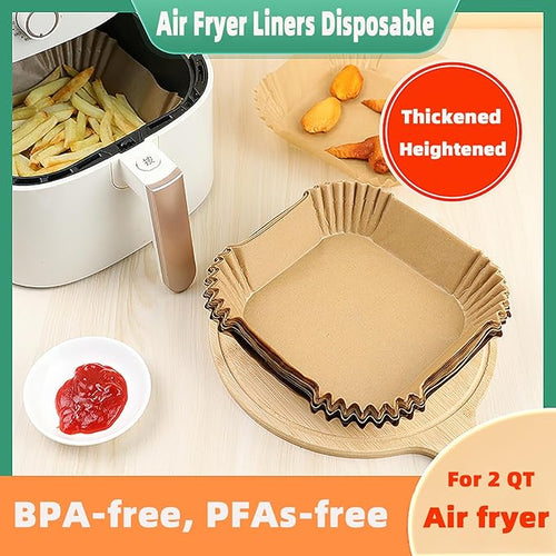 Air Fryer Liners for CHEFMAN 2Qt Mini Air Fryer,Mini Air Fryer Liners Disposable Small 2 qt 2.6qt,160PCS Non-Stick Waterproof Small Airfryer Liners