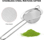 Matcha Whisk Set, Ceremonial Grade Pink Matcha Set, Premium Japanese Matcha Kit with Bamboo Whisk for Matcha Tea, Mixing Bowl, Scoop, Sifter and Matcha Whisk Holder