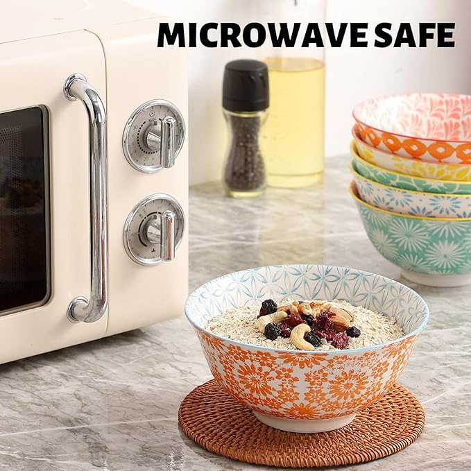 Ceramic Bowls, 10 Oz Small Bowl, Set of 8 Ice Cream Bowls, Dessert Bowl for Salsa, Rice, Sauce, Side Dishes, Snack, Condiment, 4.75 Inch-Microwave Dishwasher Safe