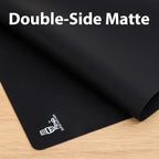 Thick Silicone Counter Mat Large 23.4"by15.6", Heat Resistant Mat for Kitchen Table/Countertop Protector/Non Stick Pastry Baking Placemats, Silicone Pad for Crafts Kids, Super Kitchen Black