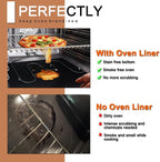 Oven Liners for Bottom of Oven - 5 Pack Large Heavy Duty Mats, 17”x25” Non-Stick Reusable Liner for Electric, Gas, Toaster Ovens, Grills - Kitchen Accessory to Keep Oven Clean (5, Black)