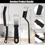 Crevice Cleaning Brush,8 Pcs Cleaning Supplies,Hard Bristle Crevice Cleaning Brush,Crevice Cleaning Brushes for Household Use Bathroom Tiles Kitchen Practical and Durable
