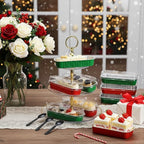 Mini Loaf Pans with Lids and Spoons Sealing Sticker,30 Pcs 6.8oz Cake Pans for Baking Disposable Aluminum Foil Christmas Red cake pan (30 Pack Red)