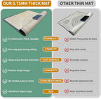Extra Large Silicone Pastry Mat for Counter Rolling Dough,28x20 Inch,0.75mm Thick,Non Slip Silicone Baking Mat with Measurement(28 x 20 In,Grey)