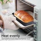 2 Pcs Loaf Bread Pans for Homemade Breads, 2 LB Nonstick Loaf Baking Pans, Carbon Steel for Cakes Sandwich Toast Brownies Sourdough Bread Pan Baking Supplies, with Dough Scraper