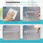 HLOOL Sponge Holder for Kitchen Sink, Kitchen Sink Sponge Holder,Sink Caddy,Dish Soap Holder （Mat Silver）