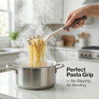 Silicone Kitchen Utensils Set, 6-Piece NON-PLASTIC 500°F Heat-Resistant BPA-Free Dishwasher Safe Cooking Tools with Upgraded Spatula,Turner Ladle Skimmer Pasta Fork Scraper, Cream White &Mocha