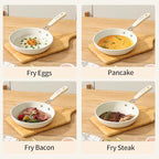 Egg Pan, 8 Inch Omelette Pan Nonstick Skillet,Small Non Stick Frying Egg Pan,Medical Stone Coating Cookware, Induction Skillet for Eggs, PFOA Free Cookware (20 cm)