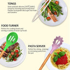 Umite Chef Kitchen Cooking Utensils Set, 33 pcs Non-stick Silicone Cooking Kitchen Utensils Spatula Set with Holder, Wooden Handle Silicone Kitchen Gadgets Utensil Set (Colorful)