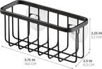 iDesign Stainless Steel Suction Sponge Holder - Kitchen Sink Sponge Caddy Organizer - Matte Black