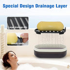 AIMAIAIMAI Travel Soap Container, Leakproof Soap Box, Travel Soap Holder with Removable Draining Layer, Portable Soap Case for Traveling, Camping, Gym (Black)
