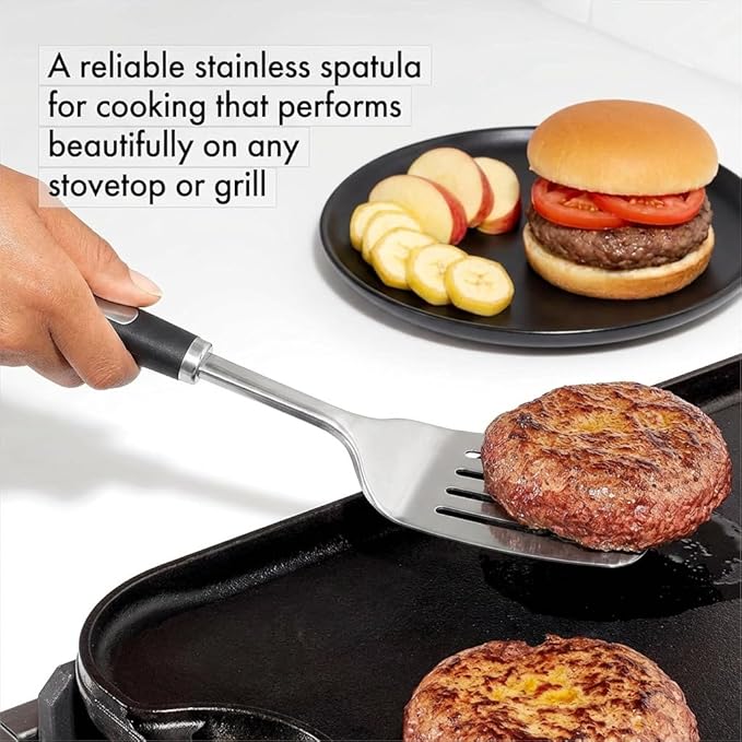 Stainless Cooking Utensils,Heavy-Duty Thickened Cooking Utensils,Kitchen Tools Include Solid & Slotted Spatula,Soup Ladle,Egg Whisk,Tongs,Skimmers