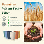 Homienly Plastic Cups Alternatives Unbreakable Drinking Glasses Wheat Straw Cup Sets for Kitchen Camping Party RV Stackable Water Tumblers Dishwasher Freezer & Microwave Safe 6 PCS (12OZ, Multi)