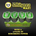 Smilyeez Replacement for Scotch Brite, 4-Pack, Makes Your Dishwand Like New, Dishwand Brush Refills, Easy to Install