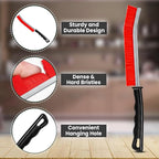 Crevice Cleaning Brush (3-Pieces) red, Black & Yellow