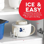 Disney Dash My Mug Ice Cream Maker Bundle - Mini Electric Ice Cream Maker - Creates Gelato, Sorbet & Frozen Yogurt - Easy to Clean & Use - 2 Mugs, Mickey & Minnie Design
