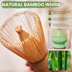 Matcha Whisk Set, Lotus Cyan Ceramic Matcha Set Includes Matcha Bowl, Matcha Whisk (Chasen) and Holder, Sifter, Bamboo Scoop & Spoon - 6 Pcs Matcha Kit for Matcha Lovers