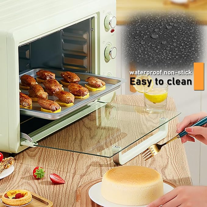 Oven Liners for Bottom of Oven - 5 Pack Large Heavy Duty Mats, 17”x25” Non-Stick Reusable Liner for Electric, Gas, Toaster Ovens, Grills - Kitchen Accessory to Keep Oven Clean (5, Black)