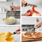 Silicone Kitchen Utensils Set 33 PCS Heat Resistant Food Grade Silicone Utensils Set for Cooking with Stainless Steel Handles BPA Free Kitchen Gadgets Tools Set with Holder for Nonstick Cookware Black