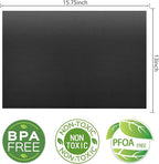 RENOOK Grill Mats for Outdoor Grill, Set of 8 （4 Black+4 Copper）BBQ Grill Mat for Outdoor Gas Grill, Non-Stick Cooking Sheets, 15.75 X 13 Inch