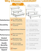 LAUCHUH 3 Tier Serving Tray for Party, Porcelain Tiered Serving Tray Stand Collapsible Sturdier Metal Rack Fruit Tray with 2 Cross Bars for Mother's Day Dessert Party Display Set, 12 Inch, Bronze