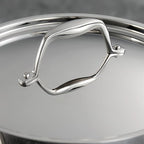 Tramontina Signature Tri-Ply Clad Stainless Steel 12-Piece Cookware Set with Lids, Pots and Pans Kitchen Set, Induction-Ready, Dishwasher-Safe, NSF-Certified, Made in Brazil