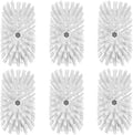 Dish Brush Refill Head for OXO Soap Dispensing Dish Brush, 6 Pack Dishwashing Brush Head Replacement, White