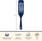 Baltique Malta 13 Inch Wooden Slotted Spurtle Spatula – Colorful Layered Birch Cooking Utensil for Stirring, Mixing & Serving