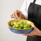 Selamica Ceramic 50 Ounce Pasta Bowls Set of 4, 8.6 Inch Large Salad Bowls, Wide and Shallow Porcelain Soup Bowls, Stackable Serving Bowls, Microwave Dishwasher Safe, Assorted Colors