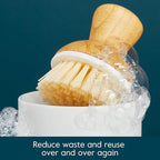 Grove Co. Bubble-Up Dish Brush, 2-Pack, Ergonomically Designed Dish Scrubber, Replacement Dish Scrub Brush, Removes Tough Messes, Gentle on Dishes, Sustainable Solution to The World's Waste Problem
