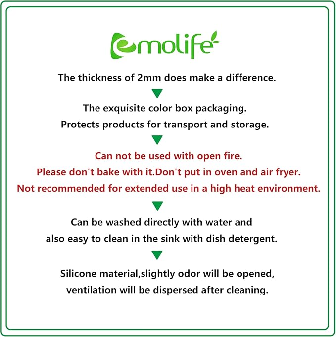 Silicone Mat for Kitchen Counter, Heat Resistant Nonskid Table Mat for Air Fryer to Site on, Countertop Protector, Thick 2MM, XL Large