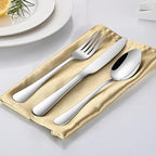 49 Pieces Silverware Sets With Organizer And Steak Knives,Stainless Steel Flatware Sets Service For 8 Person For Home Kitchen,Tableware Cutlery Sets,Includes Knife Spoon and Forks Sets