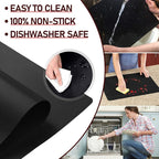 3 Pack Oven Liners for Bottom of Oven, Large Reusable Heavy Duty Oven Liners Protector Mats for Gas Oven Electric Oven Baking Sheet Toaster Microwave Grill, Nonstick BPA and PFOA Free, 23.62x15.75 in