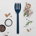 GreenPan Silicone Ultimate Fork, Mixing Stirring Serving, Cooking Kitchen Utensil, Flexible Rubber Nonstick Cookware, Rigid Steel Core, Heat-Resistant, Anti-Slip Handle, BPA-Free Dishwasher Safe, Blue