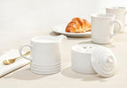 Le Creuset Stoneware Set of 4 Mugs, 14 oz. each, White