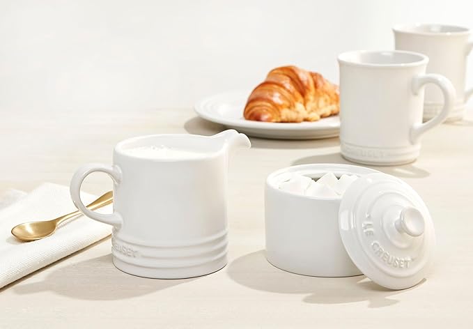 Le Creuset Stoneware Set of 4 Mugs, 14 oz. each, White