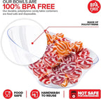 6oz Clear Plastic Serving Bowls (8 Pack) Small Disposable Candy Dishes, Buffet Containers for Chips, Popcorn, Snacks, Mints, Salad Bar, Snack Bowl, Parties, Office Desk, Bridal Shower, Party Supplies