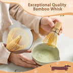 Matcha Set with Dog Pattern, Japanese Matcha Whisk Set Includes Matcha Bowl with Spout, Whisk Holder, Bamboo Whisk and Scoop, Matcha Sifter, 17 oz Ceramic Matcha Kit for Tea Lovers (Mottled Green)