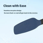Coukre Silicone Spatula Set of 5,High Temperature Resistant, Food Grade Silicone, Dishwasher Safe, for Baking, Cooking (Dark Blue Black)