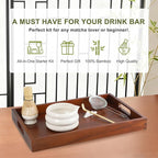 White Matcha Whisk Set, Ceramic Matcha Kit Set Valentine Gift Present Includes Matcha Bowl, Matcha Whisk and Holder, Bamboo Scoop, Scoop Rest, Sifter and Tea Towel - 7 Pcs Matcha Kit for Matcha Lovers
