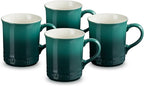 Le Creuset Stoneware Set of 4 Mugs, 14 oz. each, Artichaut