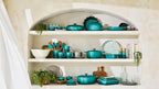Le Creuset Stoneware Heritage Fluted Loaf Pan, 9", Riviera